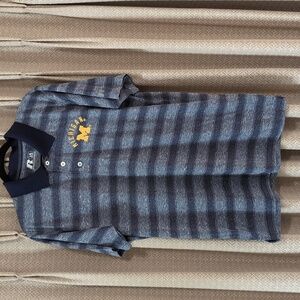 Men's Size Large Russell Athletic University of Michigan Polo